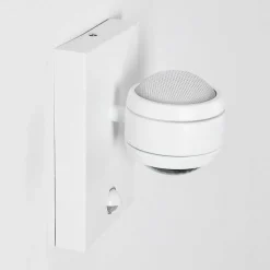 Applique Murale D'Exterieur Borlo Led Blanc, 2 Lumieres, Detecteur De Mouvement
