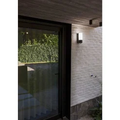 Applique Murale D'Exterieur Lutec Pollux Led Anthracite, 1 Lumiere, Detecteur De Mouvement