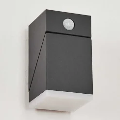 Applique Murale D'Exterieur Toogong Led Anthracite, 1 Lumiere, Detecteur De Mouvement