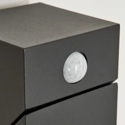 Applique Murale D'Exterieur Toogong Led Anthracite, 1 Lumiere, Detecteur De Mouvement