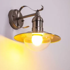 Applique Murale D\\'Exterieur Broni Acier Inoxydable, 1 Lumiere