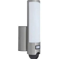 Applique Murale D'Exterieur Lutec Elara Led Acier Inoxydable, 1 Lumiere, Detecteur De Mouvement