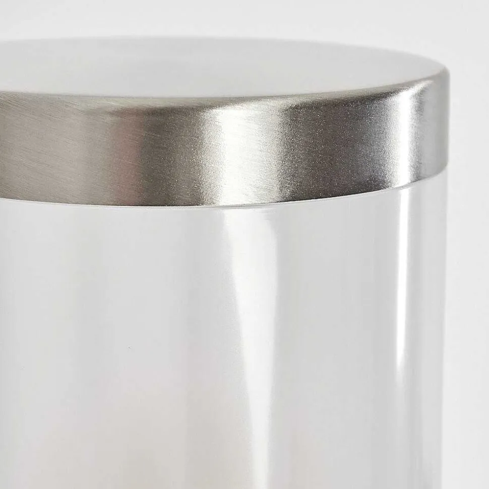 Applique Murale D'Exterieur Tolsona Nickel Mat, 1 Lumiere, Detecteur De Mouvement