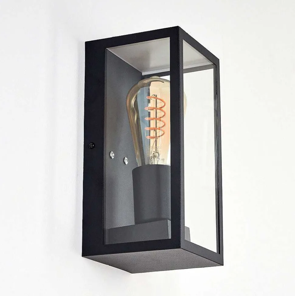 Applique Murale D'Exterieur Hakkas Noir, 1 Lumiere