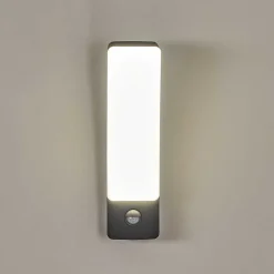 Applique Murale D'Exterieur Maseru Led Anthracite, 1 Lumiere, Detecteur De Mouvement