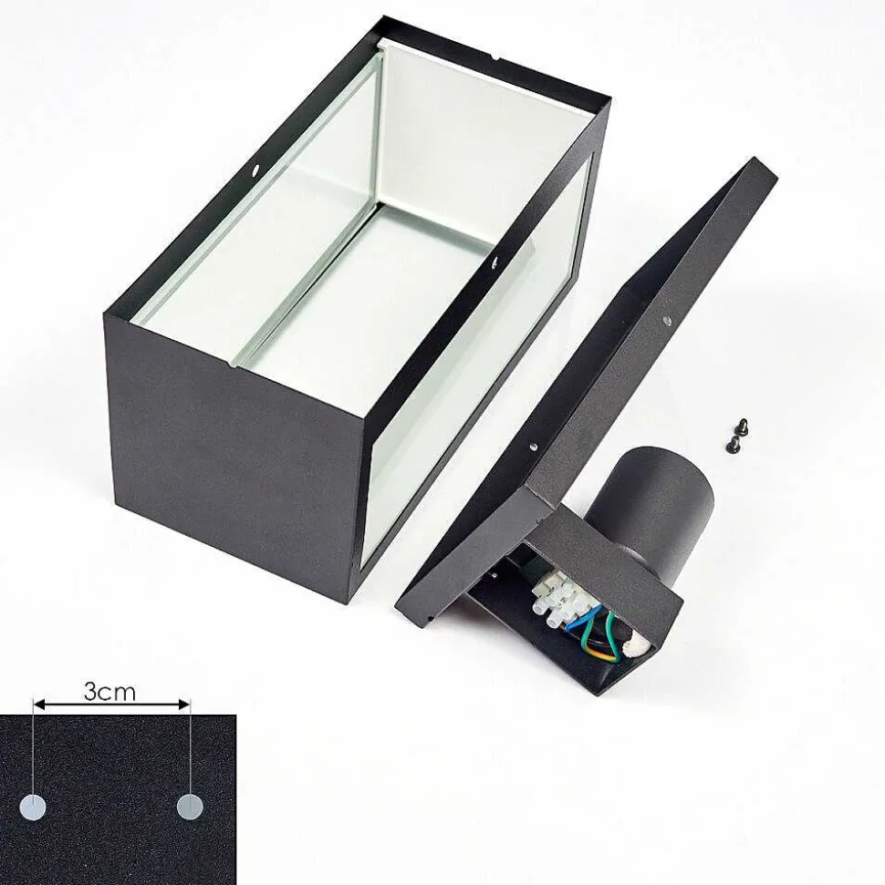 Applique Murale D'Exterieur Hakkas Noir, 1 Lumiere