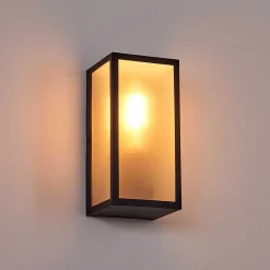 Applique Murale D'Exterieur Hakkas Noir, 1 Lumiere