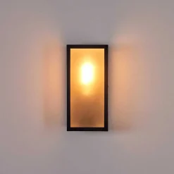 Applique Murale D'Exterieur Hakkas Noir, 1 Lumiere