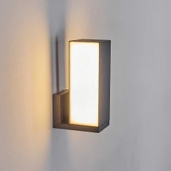 Applique Murale D'Exterieur Swanek Led Anthracite, 1 Lumiere