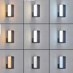 Applique Murale D'Exterieur Swanek Led Anthracite, 1 Lumiere