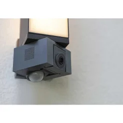 Applique Murale D'Exterieur Lutec Cuba Led Anthracite, 1 Lumiere, Detecteur De Mouvement