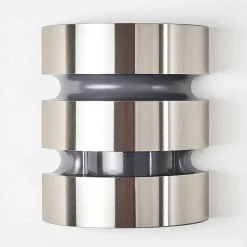 Applique Murale D'Exterieur Kolding Led Acier Inoxydable, Noir, 1 Lumiere, Detecteur De Mouvement