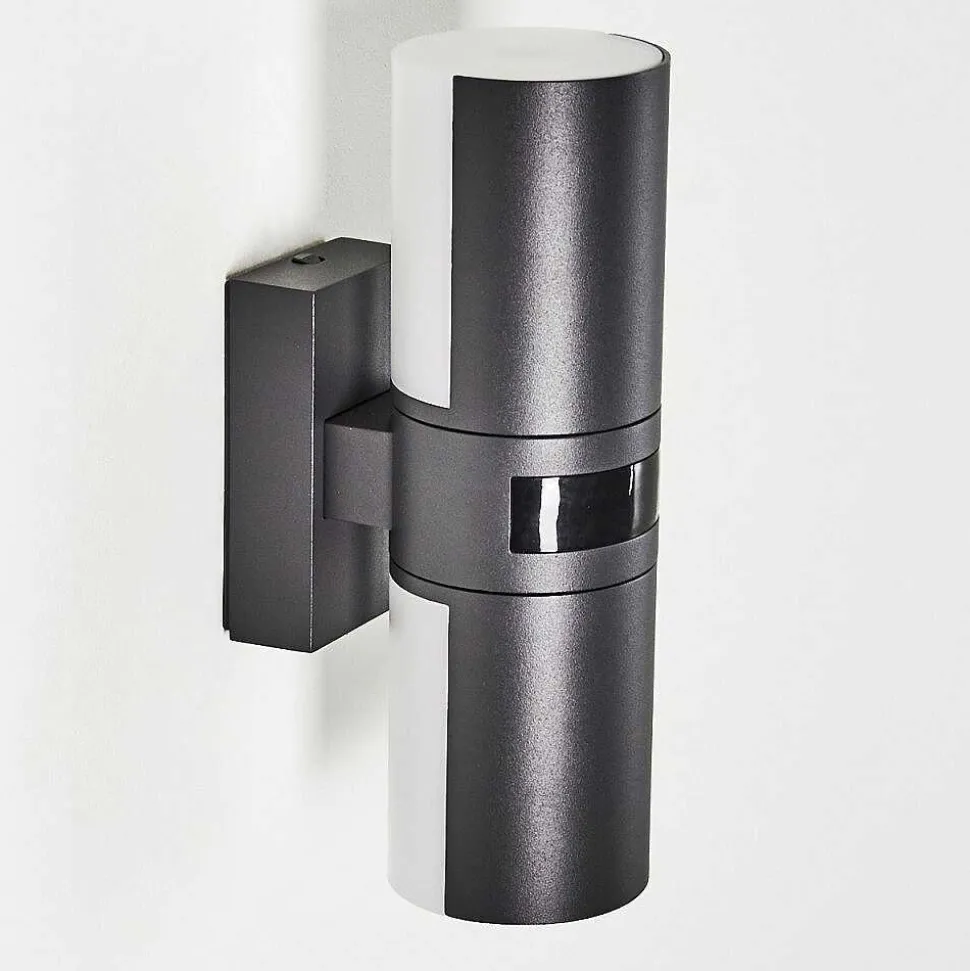 Applique Murale D'Exterieur Baulund Led Anthracite, 1 Lumiere, Detecteur De Mouvement