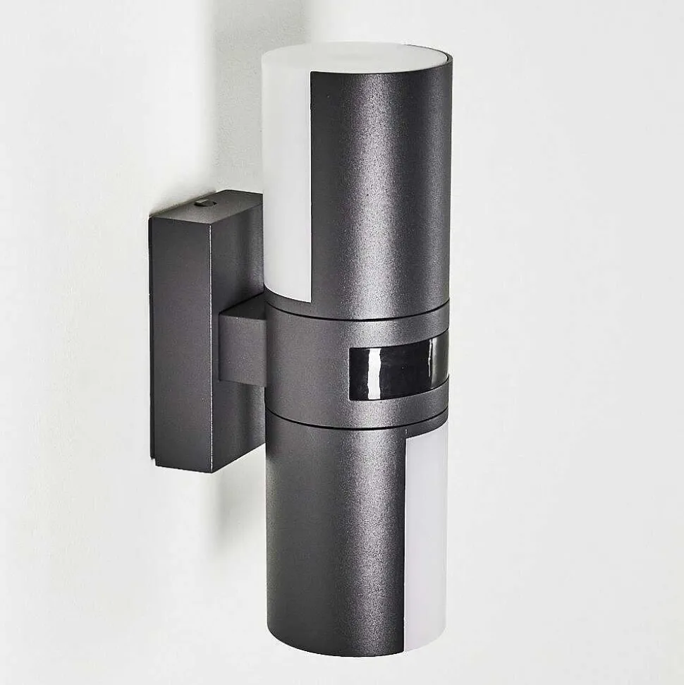 Applique Murale D'Exterieur Baulund Led Anthracite, 1 Lumiere, Detecteur De Mouvement