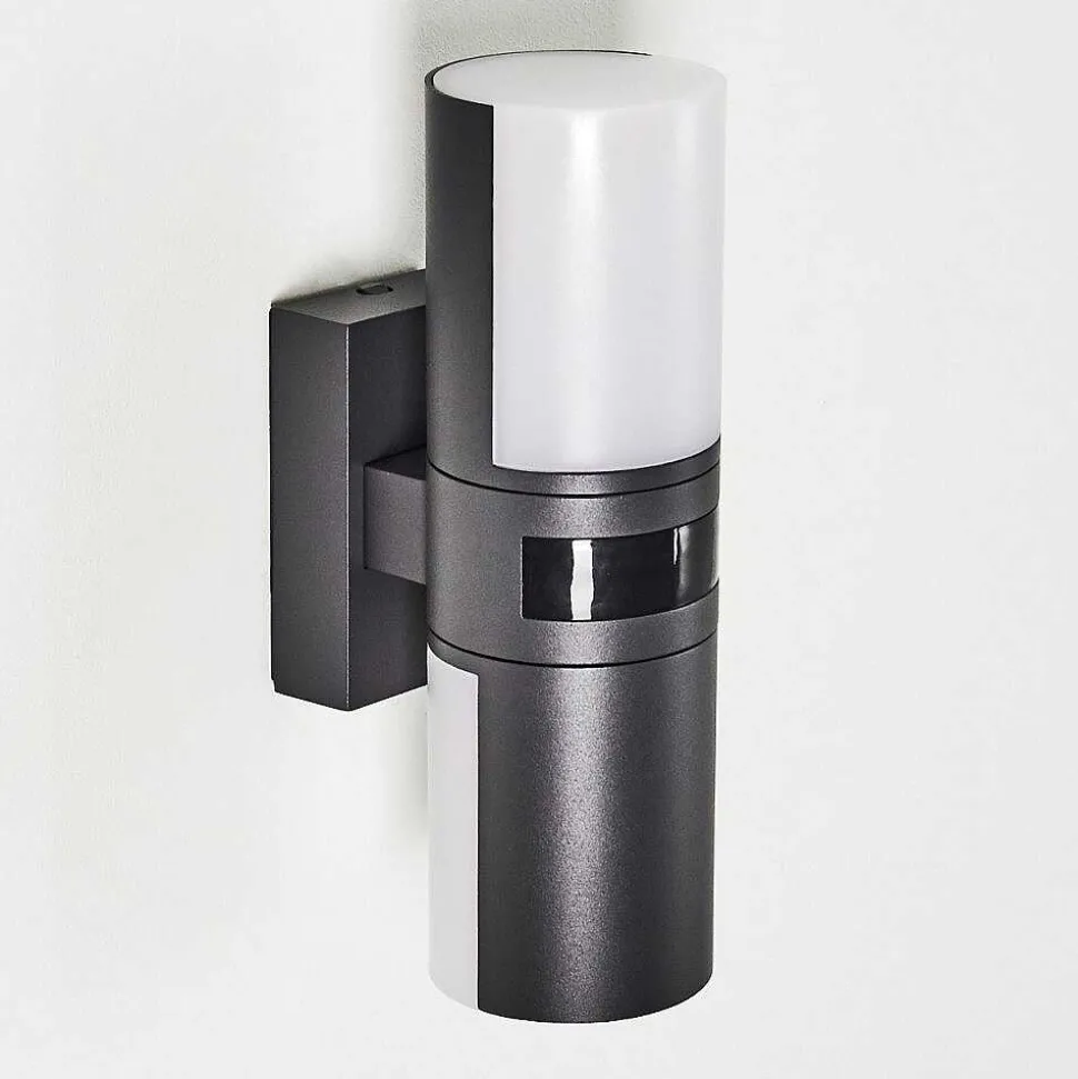 Applique Murale D'Exterieur Baulund Led Anthracite, 1 Lumiere, Detecteur De Mouvement