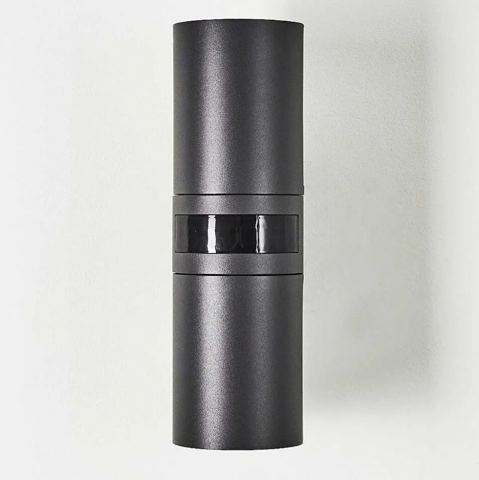 Applique Murale D'Exterieur Baulund Led Anthracite, 1 Lumiere, Detecteur De Mouvement