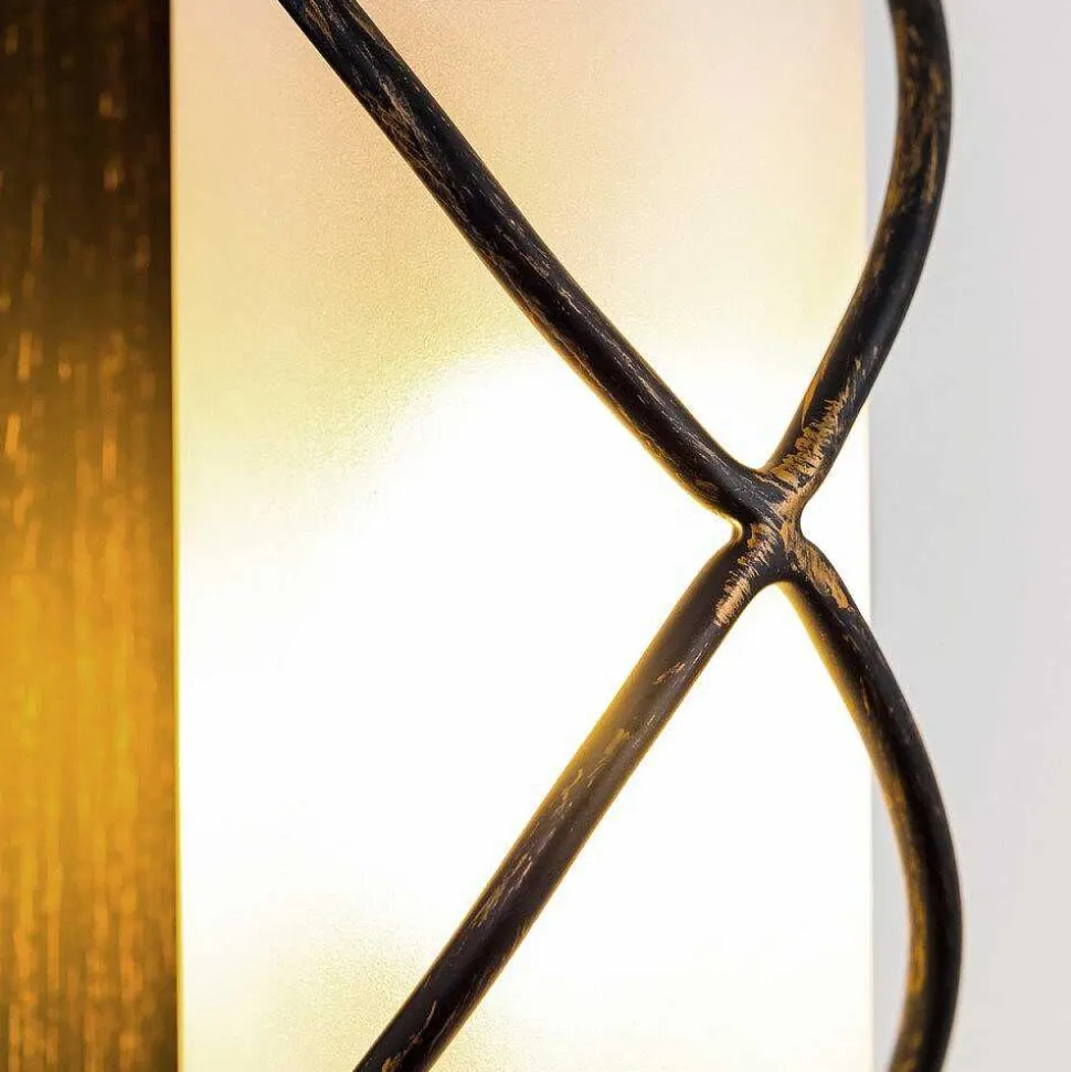 Applique Murale Globo Rania Acier Inoxydable, Noir, Blanc, 1 Lumiere