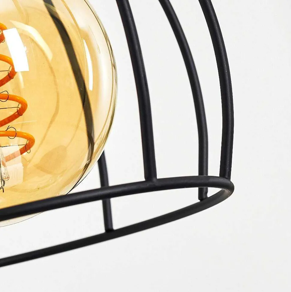 Applique Murale Gondo Bois Clair, Noir, 1 Lumiere