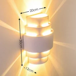 Applique Murale Handan Blanc, 1 Lumiere