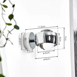 Applique Murale Hofstein Sapri Chrome, 1 Lumiere