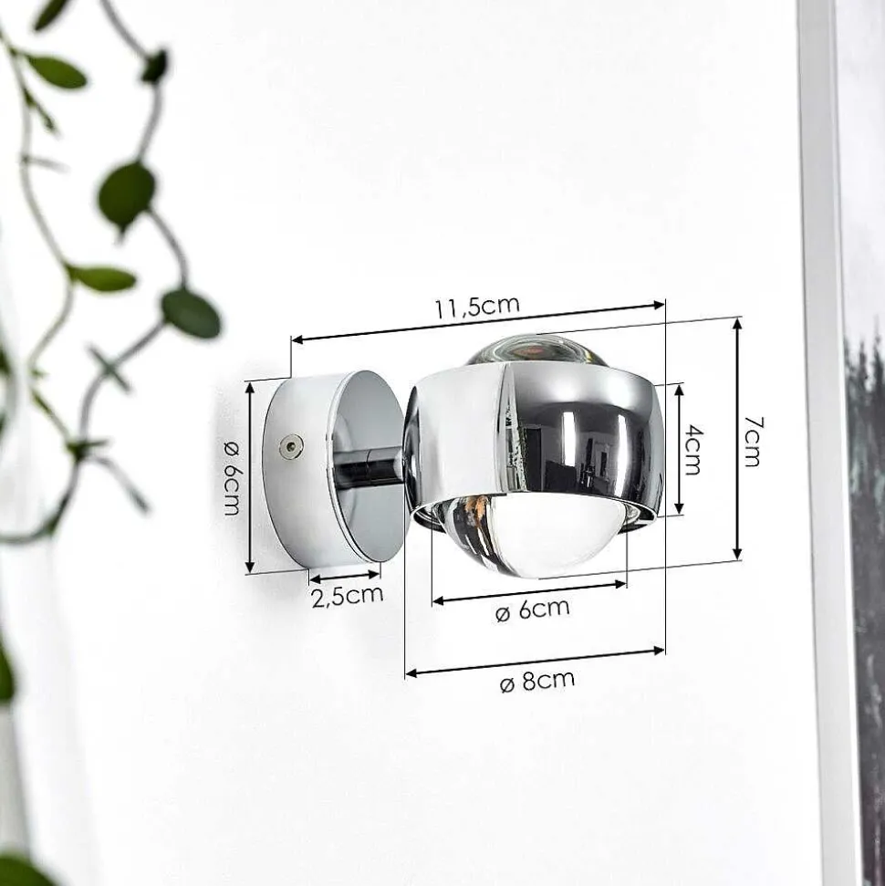 Applique Murale Hofstein Sapri Chrome, 1 Lumiere