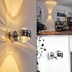 Applique Murale Hofstein Sapri Chrome, 1 Lumiere