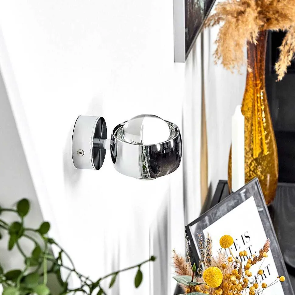 Applique Murale Hofstein Sapri Chrome, 1 Lumiere