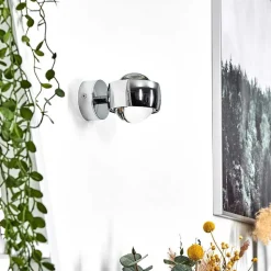 Applique Murale Hofstein Sapri Chrome, 1 Lumiere