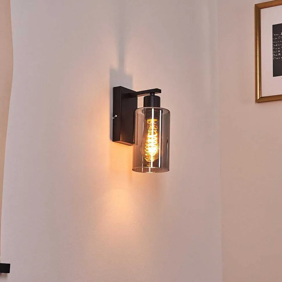 Applique Murale Hunouri Noir, 1 Lumiere