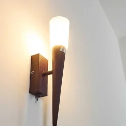 Applique Murale Kundi Rouille, 1 Lumiere