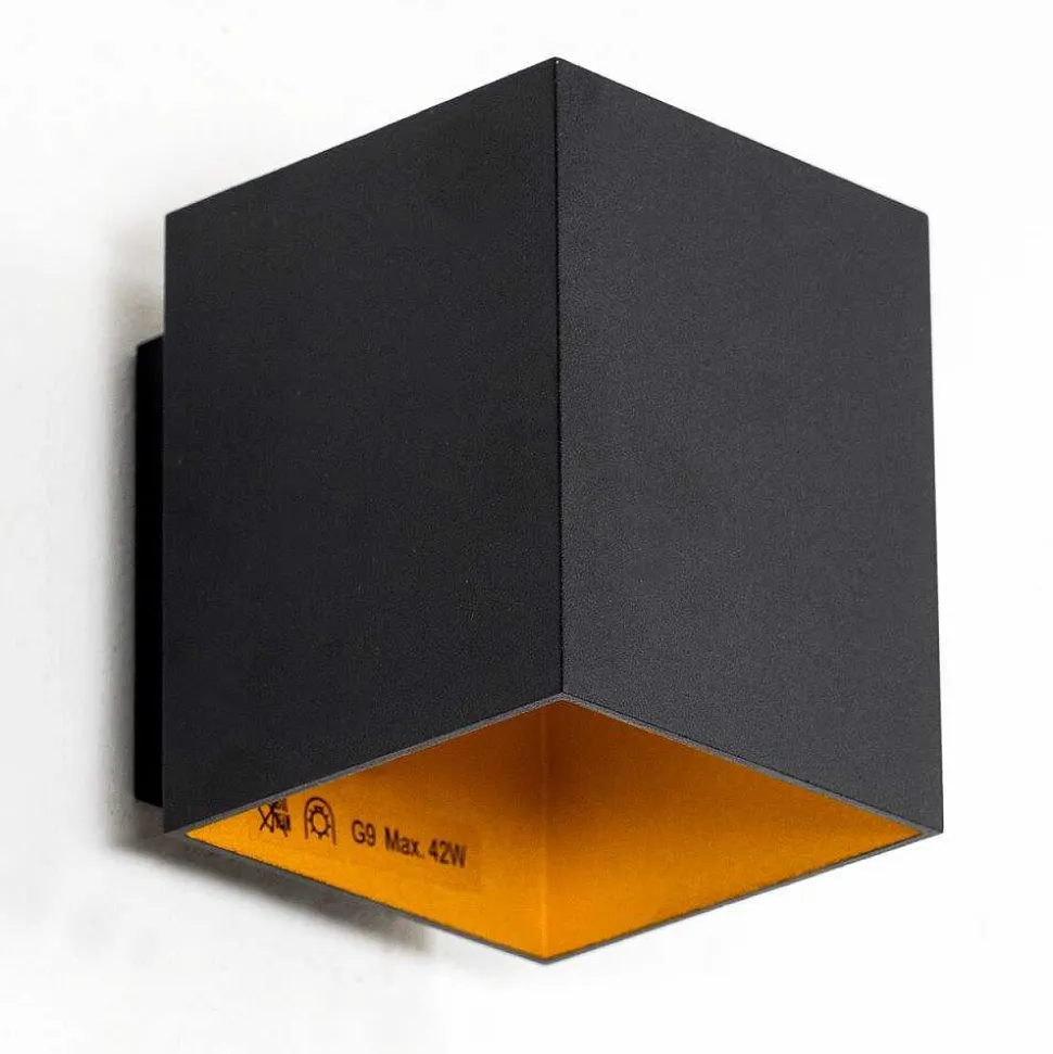 Applique Murale Laforsen Noir Dore, 1 Lumiere