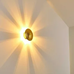 Applique Murale Mezia Or, 1 Lumiere