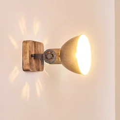 Applique Murale Orny Bois Clair, 1 Lumiere