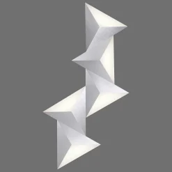 Applique Murale Paul Neuhaus Q-Tetra Led Aluminium, 5 Lumieres, Telecommandes, Changeur De Couleurs