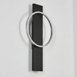 Applique Murale Pompu Led Noir, 1 Lumiere