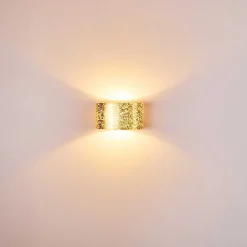 Applique Murale Rapar Chrome, Or, 1 Lumiere