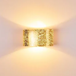 Applique Murale Rapar Chrome, Or, 1 Lumiere