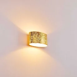 Applique Murale Rapar Chrome, Or, 1 Lumiere