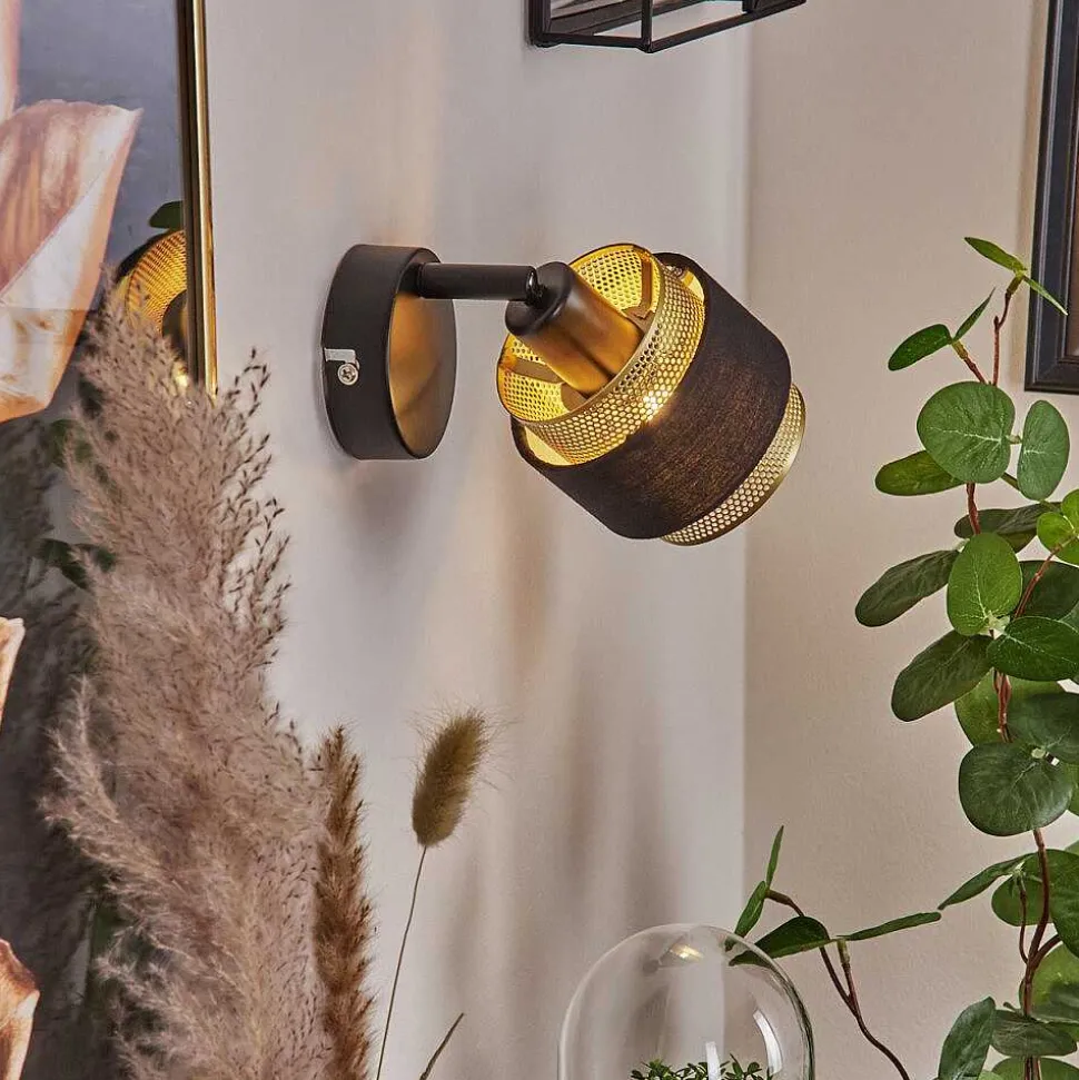 Applique Murale Regueira Noir, 1 Lumiere