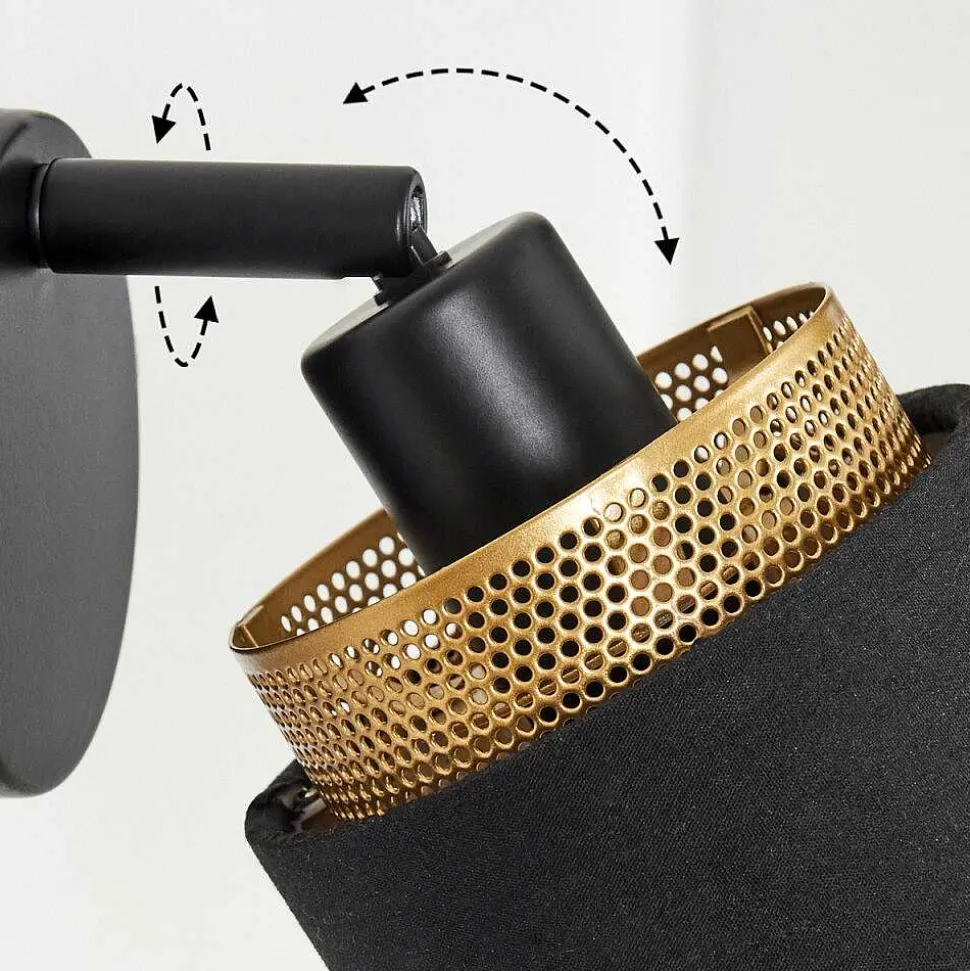 Applique Murale Regueira Noir, 1 Lumiere