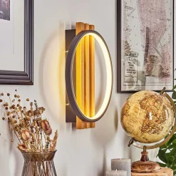 Applique Murale Rodekro Led Ecru, Noir, 1 Lumiere