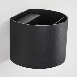 Applique Murale Strandaa Led Noir, 2 Lumieres