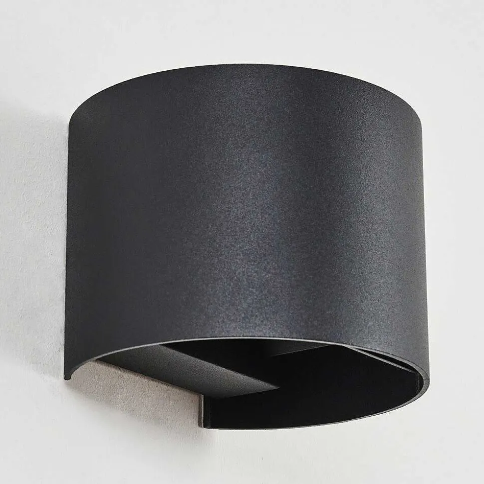 Applique Murale Strandaa Led Noir, 2 Lumieres