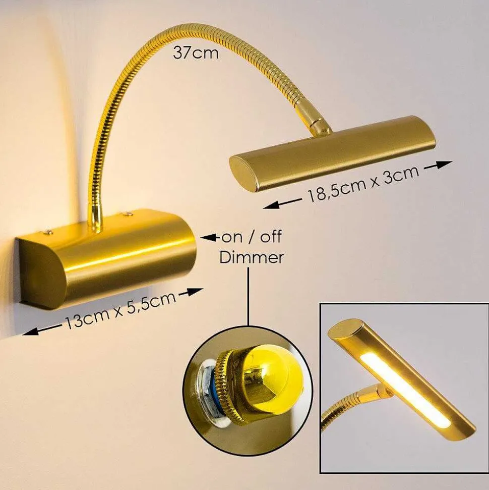 Applique Murale Trio Curtis Led Laiton, 1 Lumiere