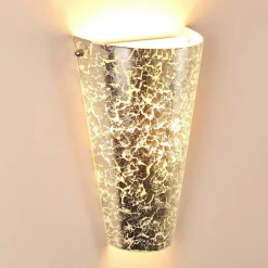 Applique Murale Zera Argente, 1 Lumiere