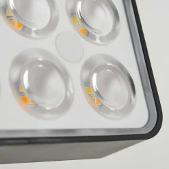 Applique Solaire Estampes Led Anthracite, 1 Lumiere, Detecteur De Mouvement