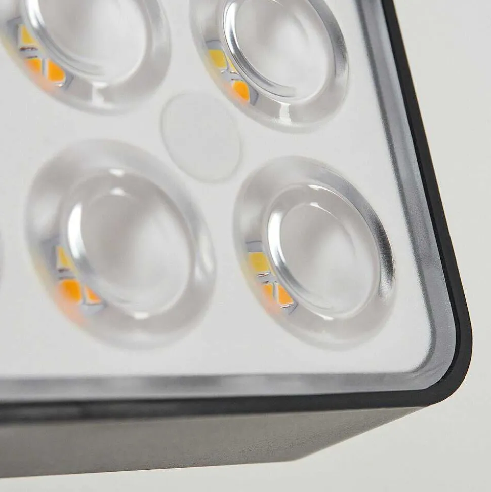 Applique Solaire Estampes Led Anthracite, 1 Lumiere, Detecteur De Mouvement