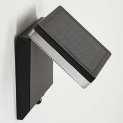 Applique Solaire Lonquimai Led Noir, 1 Lumiere, Detecteur De Mouvement