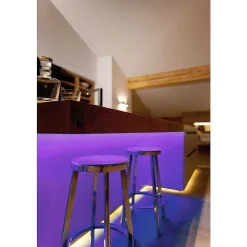 Bande Led Eglo Connect Stripe-C Blanc, 1 Lumiere, Changeur De Couleurs