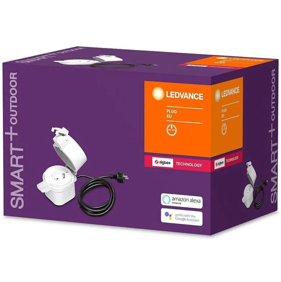 Bloc De Prises Électriques D'Exterieur Ledvance Smart+ Blanc